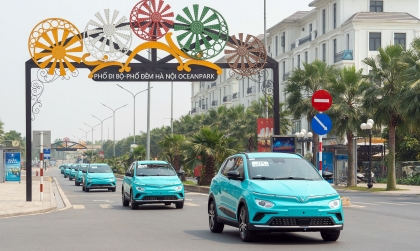 Chùm ảnh: Những chiếc xe điện VinFast đầu tiên chuẩn bị được đưa vào kinh doanh cho thuê 